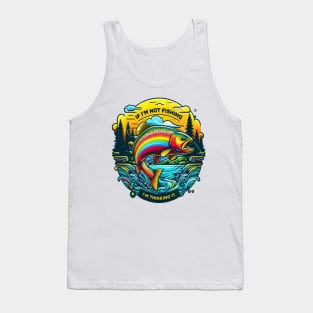 Vibrant Dawn on the Angler’s Dream Rainbow Trout Tank Top